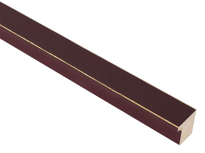 30mm 'Palette' Red Grape with Gold Frame Moulding