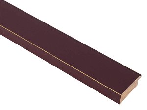 48mm 'Palette' Red Grape with Gold Frame Moulding