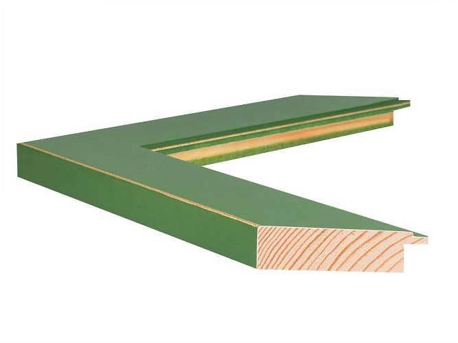 48mm 'Palette' Grass Green with Gold Frame Moulding