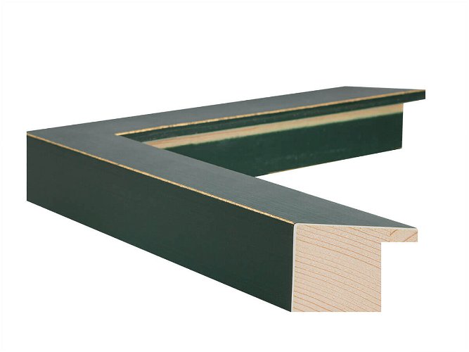 30mm 'Palette' Moss Green with Gold Frame Moulding