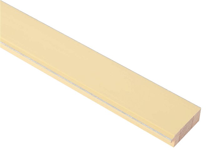 48mm 'Palette' Sherbet Yellow with Silver Frame Moulding