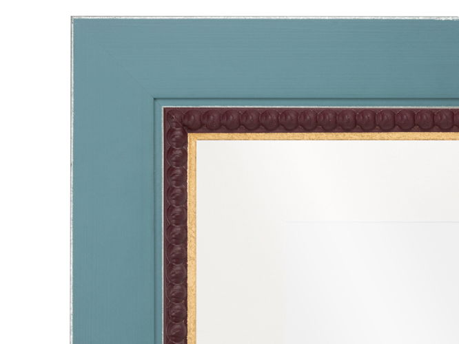 25mm 'Palette' Red Grape with Gold Frame Moulding