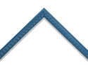 25mm 'Palette' Steel Blue with Silver Frame Moulding