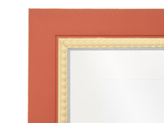 25mm 'Palette' Sherbet Yellow with Silver Frame Moulding