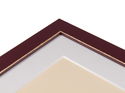 20mm 'Palette' Red Grape with Gold Frame Moulding