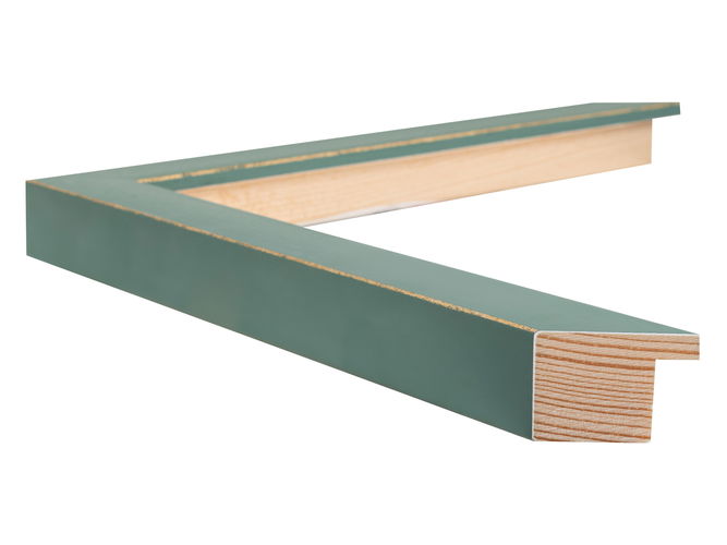 20mm 'Palette' Litchen Green with Gold Frame Moulding