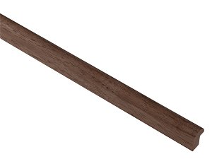 15mm 'Hockey' Bare Wood Black Walnut Frame Moulding