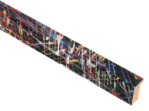 20x32mm 'Jackson' Black with Multicolour FSC™ Certified 100% Frame Moulding