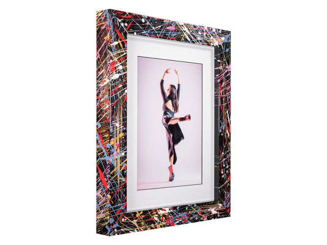 20x32mm 'Jackson' Black with Multicolour FSC™ Certified 100% Frame Moulding