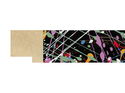 44mm 'Jackson' Black with Multicolour FSC™ Certified 100% Frame Moulding