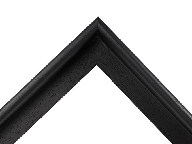 12mm 'Hockey L Style' Black 42mm rebate FSC™ Certified 100% Frame Moulding