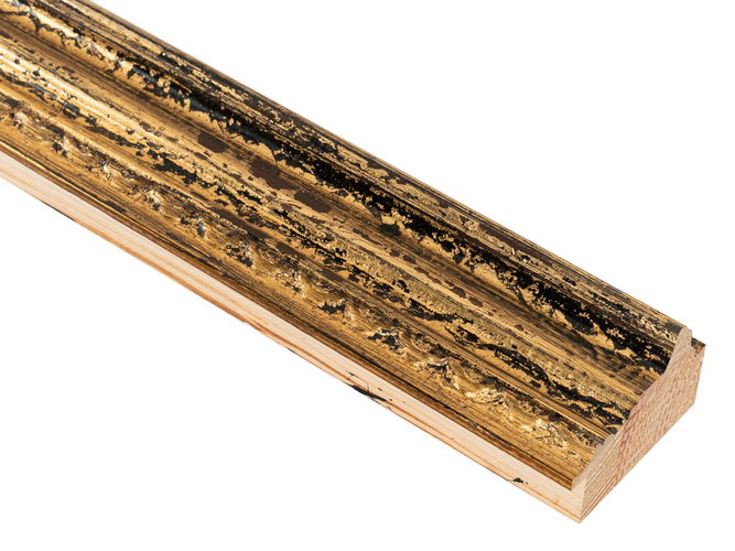 63mm 'Bella' Worn Gold Frame Moulding