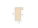 20mm 'Legno' Maple Veneer Frame Moulding