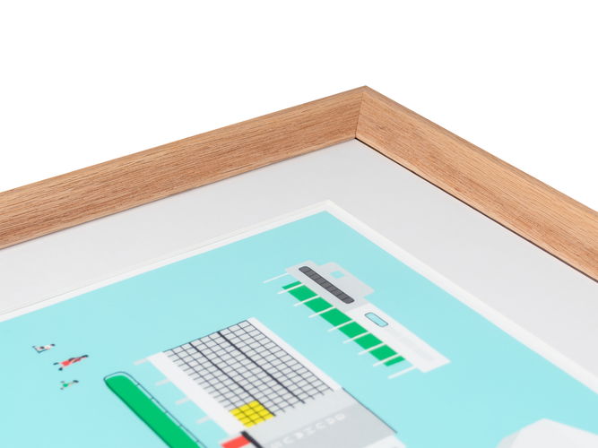 25x30mm 'Bare Wood' Oak FSC™ Certified 100% Frame Moulding