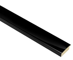 40x14mm 'Mono' Gloss Black FSC 100% Frame Moulding