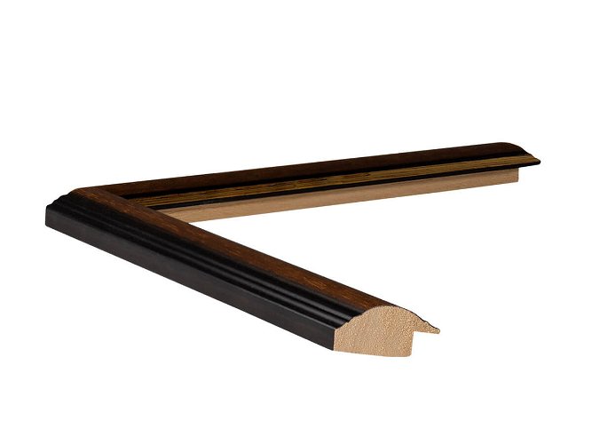 22mm 'Ludlow' Mahogany Gold Sight Edge FSC™ Certified 100% Frame Moulding