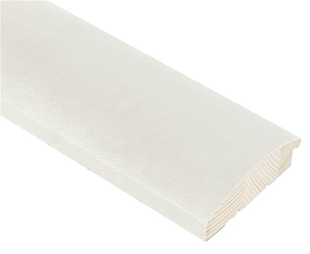 85mm 'Nappa Visone' White Frame Moulding