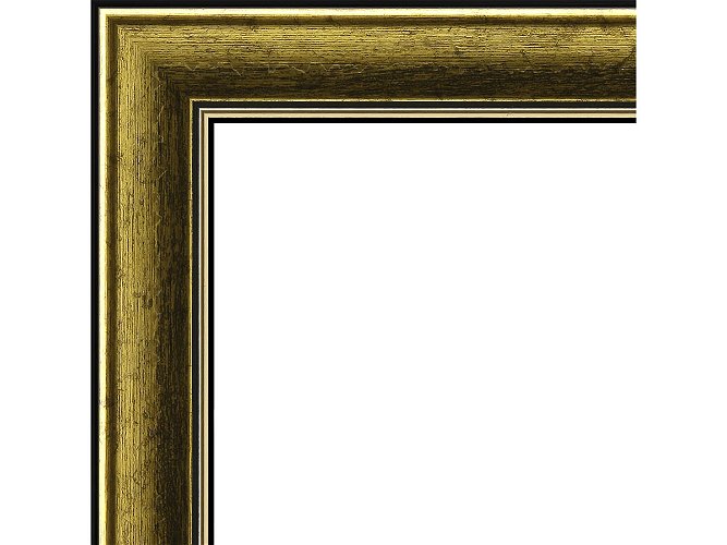 28mm 'Girelli' Distressed Gold and Black Foil FSC™ Certified 100% Frame Moulding 