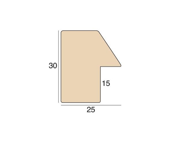 25mm Minerva M133 Brushed Gunmetal Box of 104m Frame Moulding