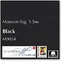 Peterboro Museum Rag Standard 1.5mm Black   1020 x 815mm / 40" x 32"  1 sheet