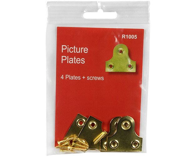 Picture Plates and Screws 20 packs