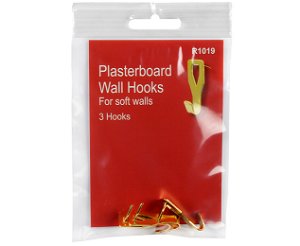 Plasterboard Picture Hooks 3 in a pack 20 packs in a carton
