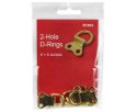 2 Hole D Rings and Screws 20 packs