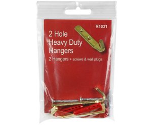 2 Hole Heavy Duty Hangers 20 packs
