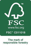 Sample L1265, 30mm 'Duo - Small' Black FSC™ Certified 100%     