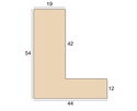 Sample L2114, 19mm 'Soho' Soft Silver FSC™ Certified 100%      