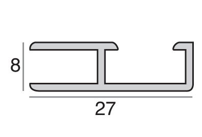 SUB08 Aluminium Sub Frame 1100mm 1 Pair