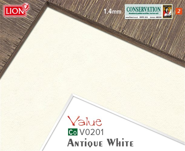 Value Conservation Antique White Mountboard 1 sheet