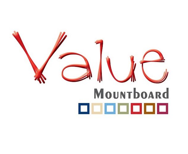 Value White Core Scarlet Mountboard 1 sheet