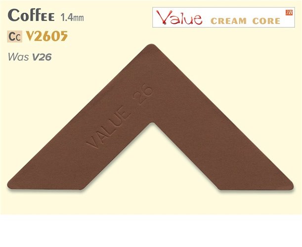Value Cream Core Coffee Mountboard  1 sheet
