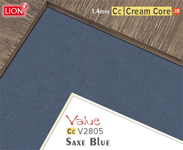 Value Cream Core Saxe Blue Mountboard 1 sheet