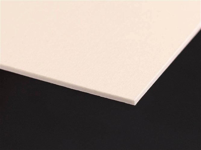 Cream Core Antique White Textured 1.25mm Level 4 Mountboard 1 sheet