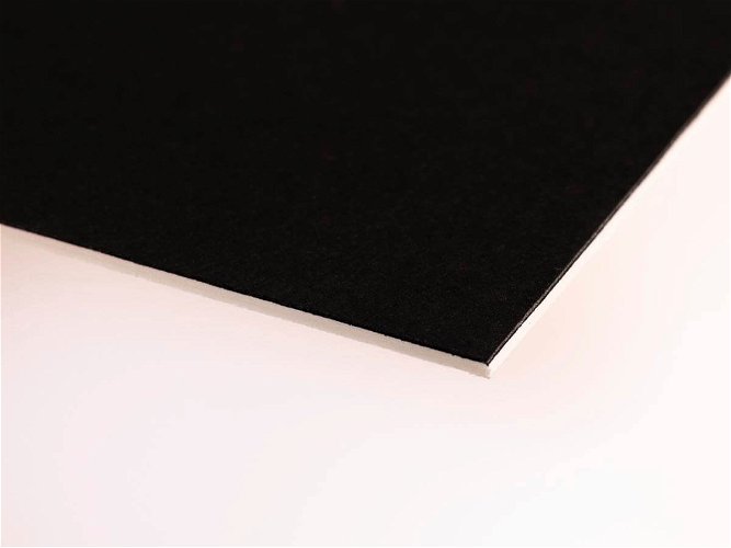 LION Black 1.4mm White Core Mountboard 1 sheet