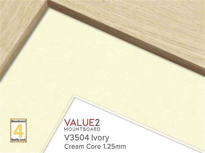 VALUE2 Pallet Cream Core Ivory 1.25mm Mountboard 500 sheets