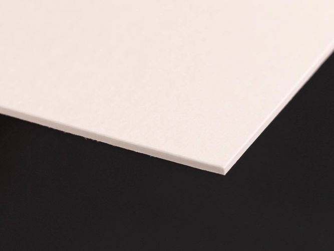 Cream Core Simple White 1.25mm Level 4 Mountboard 1 sheet